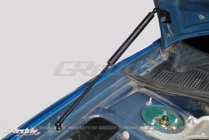 GReddy 05-07 Subaru WRX/STi Engine Hood Lifter Kit (Designed for OEM weight hoods.)