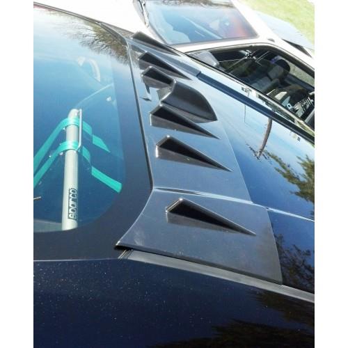 BLOX Racing 13-14 Scion/Subaru FR-S/BRZ Vortex Generator Fins with Shark Fin - ABS Black