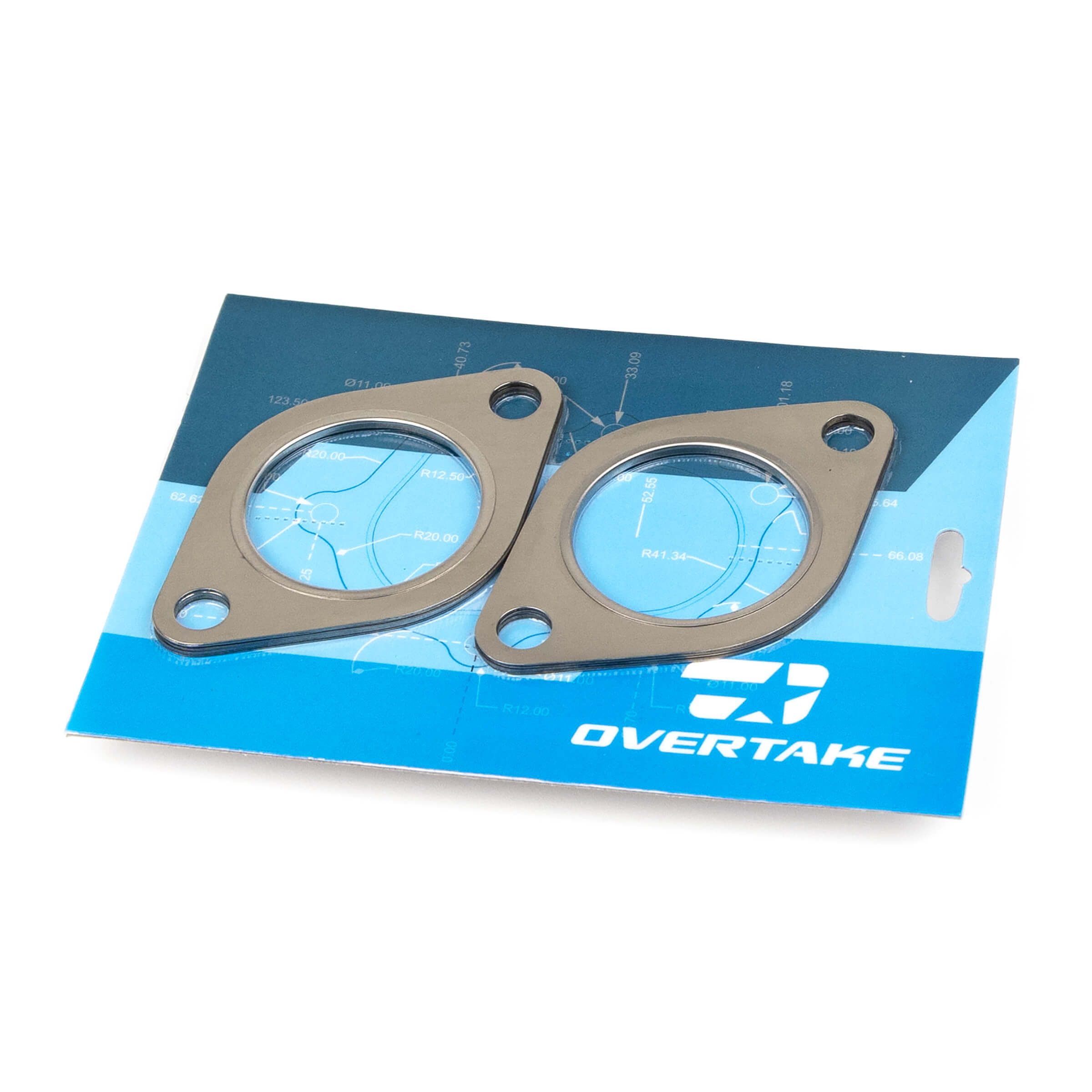 Overtake Exhaust Manifold to Crosspipe Gasket Set 2X Thick - Subaru EJ Engine WRX STI LGT OBXT FXT