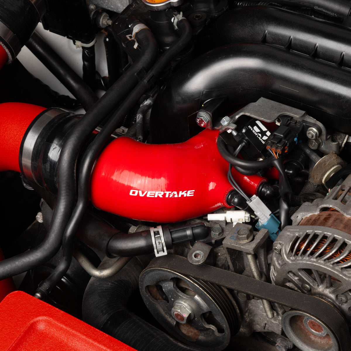 OVERTAKE Silicone Turbo Inlet Hose - Subaru 2008-2014 WRX, 2005-2009 Legacy GT/ 2005-2009 Outback XT, 2009-2013 Forester XT