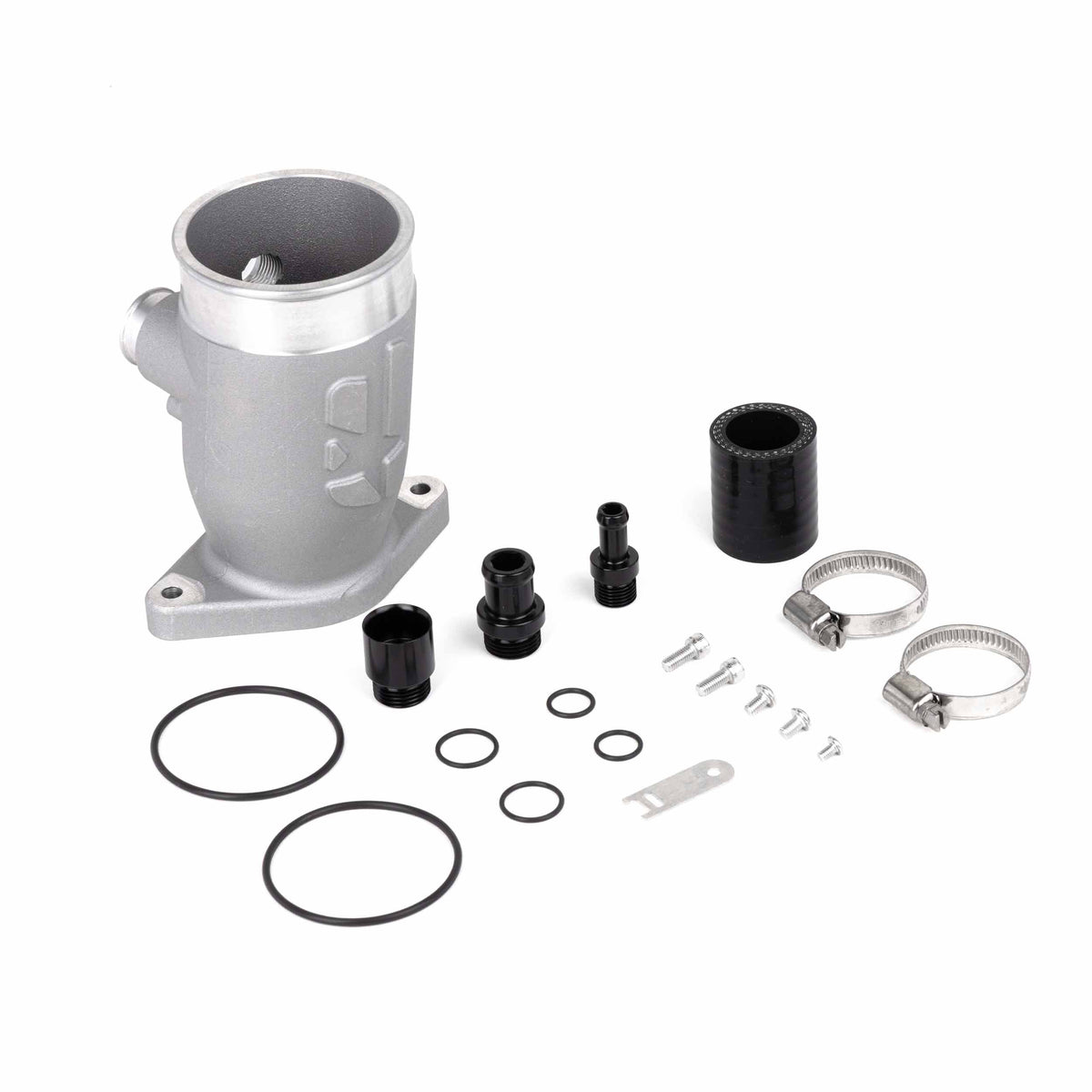 OVERTAKE Aluminum Turbo Inlet - Subaru 2015-2021 WRX, 2014-2018 Forester XT