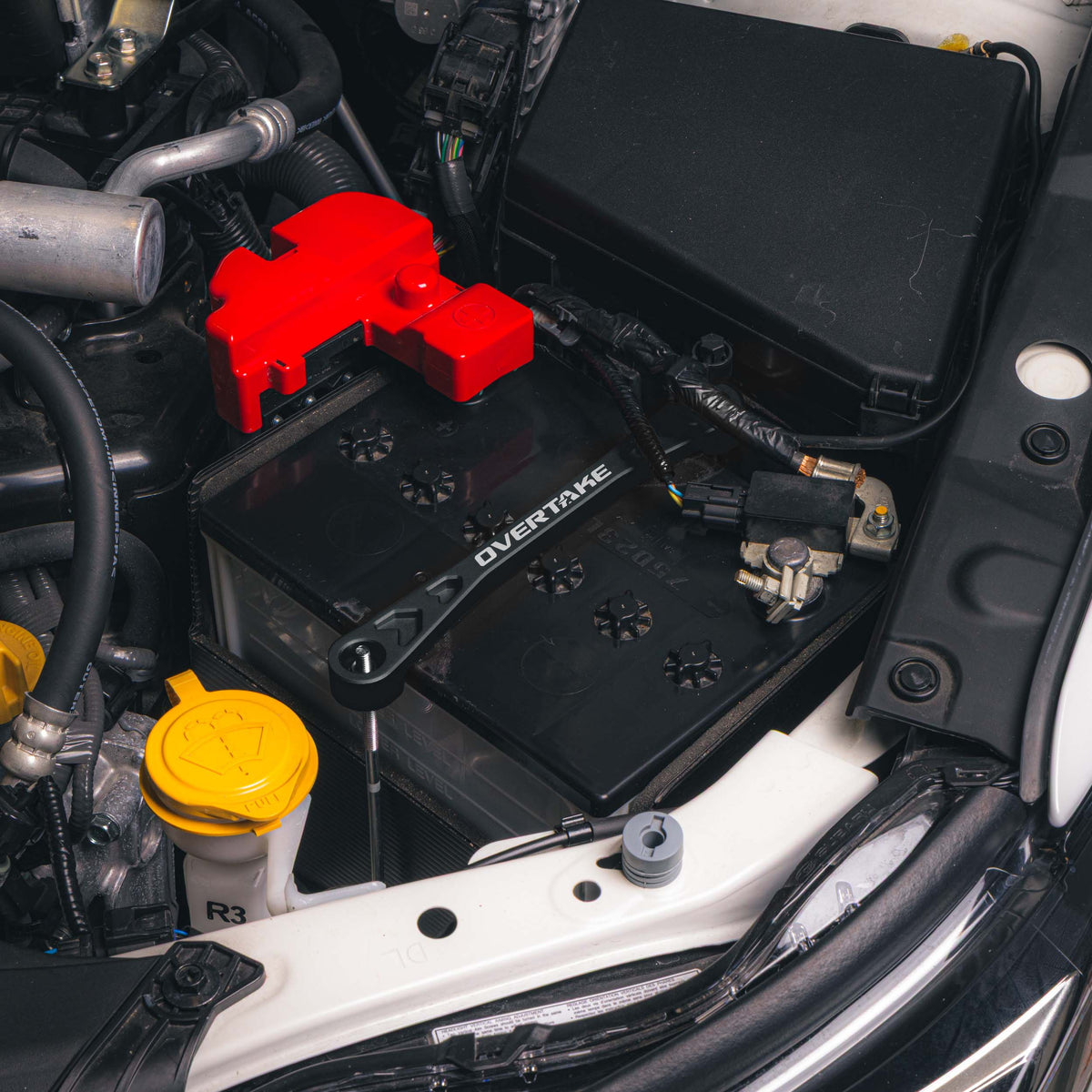 OVERTAKE Battery Tie Down - Subaru WRX / STI / BRZ / GR86 / Crosstrek / Impreza / Forester / Outback / Legacy / Ascent