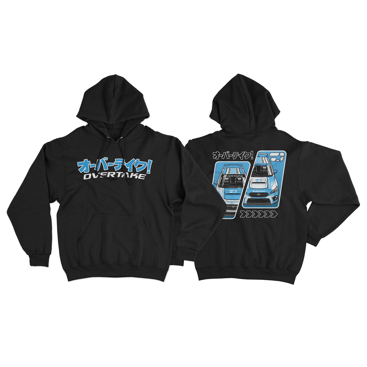 OVERTAKE Shop Cars Hoodie - Black