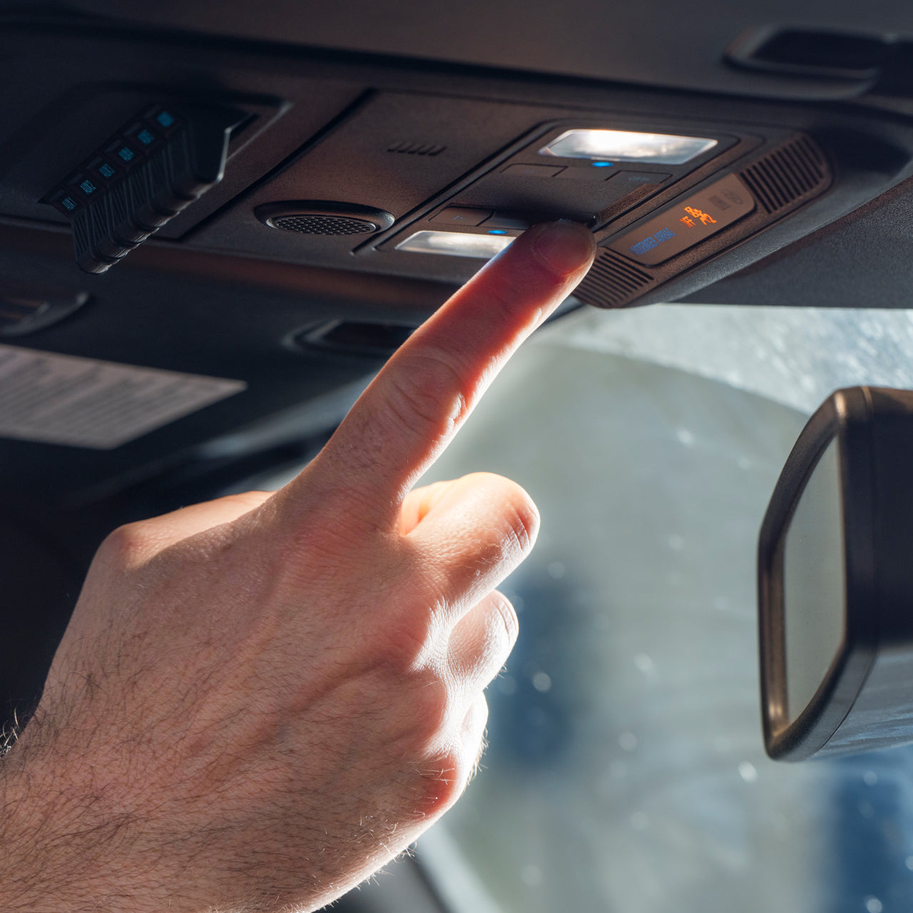 IAG 4PC Interior LED Dome Light Kit V2 With Harness For 2021+ Ford Bronco 4 Door Hardtop Only (Includes Brackets)