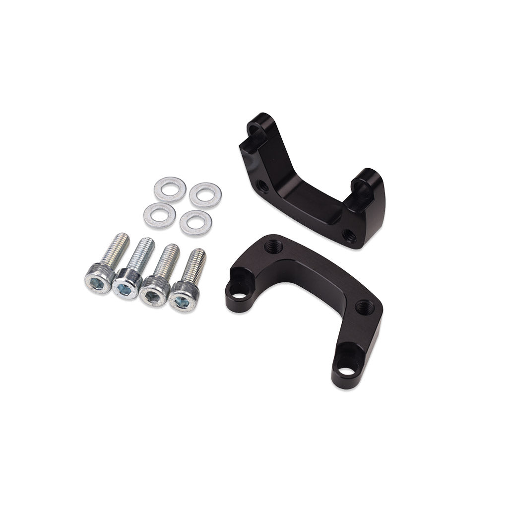 IAG Fuel Rail Adapter Bracket Set For 2002-05 Subaru WRX With JDM STI Intake Manifold.