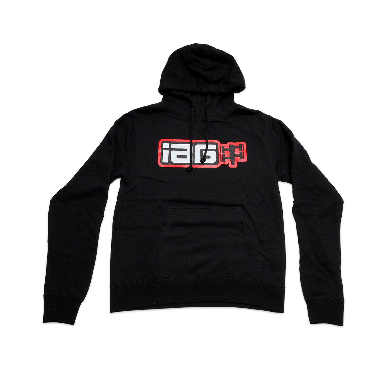 IAG Performance Men'S Black Boxer Logo Hoodie.
