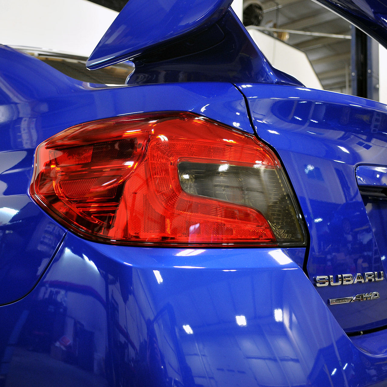 IAG RockBlocker Smoke Reverse Light Overlay Film Kit For 2015 - 21 Subaru WRX And STI Sedan.