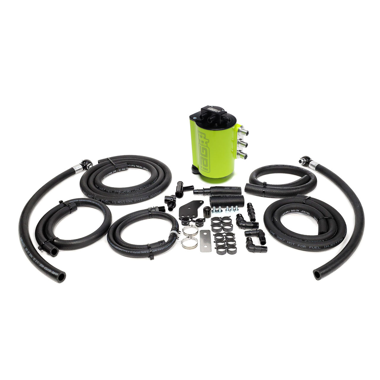 IAG V3 Street Series Air / Oil Separator (AOS) For 2008-14 WRX & 2008-21 STI - Neon Yellow Finish