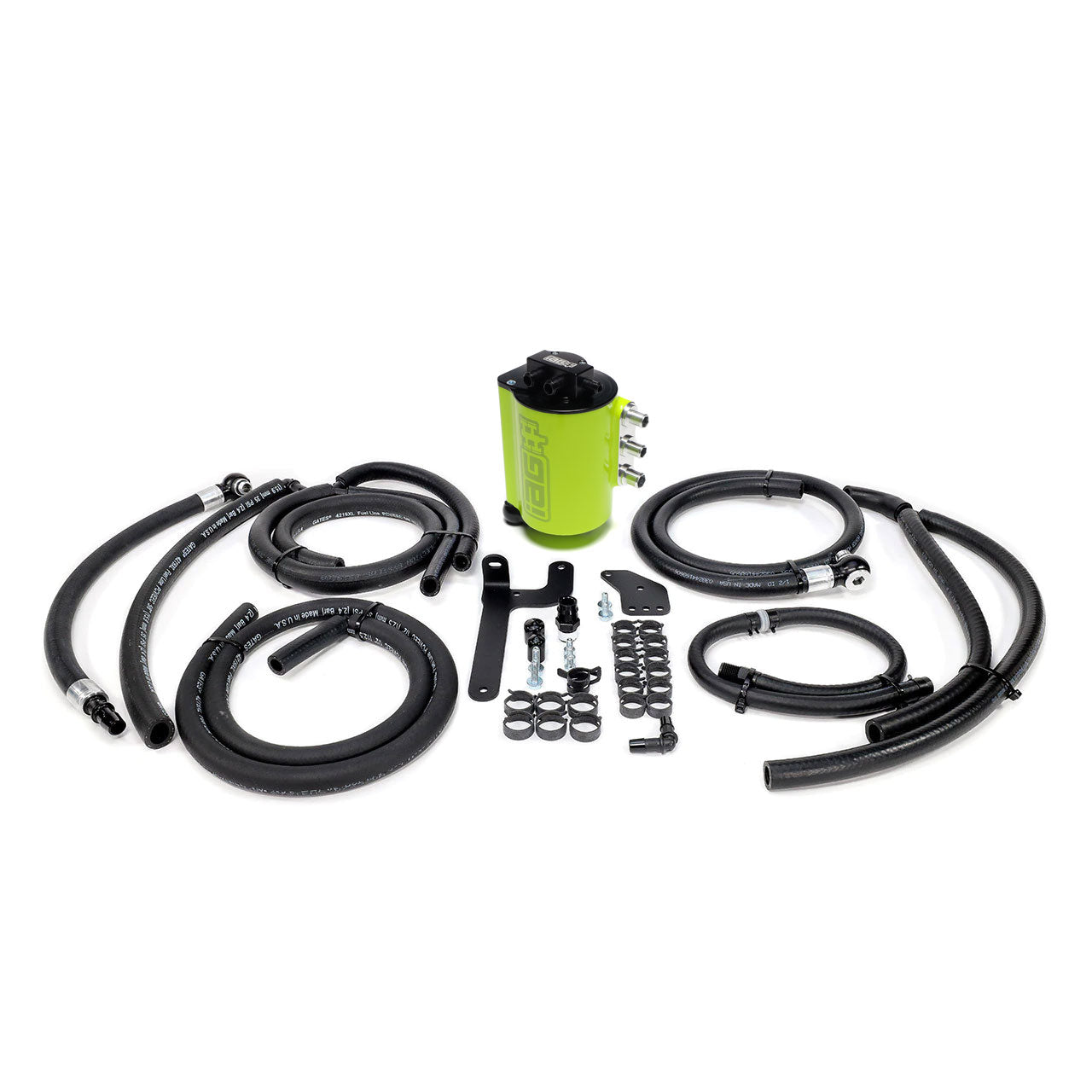 IAG V3 Street Series Air / Oil Separator (AOS) For 2015-21 Subaru WRX - Neon Yellow