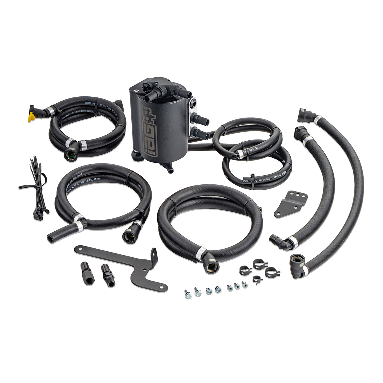 IAG Air Oil Separator AOS For 15-21 WRX 14-18 FXT Black