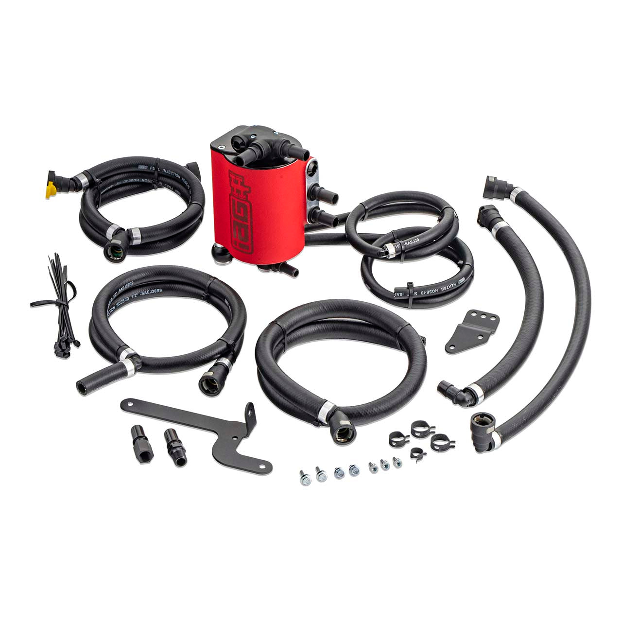 IAG Air Oil Separator AOS For 15-21 WRX 14-18 FXT Red