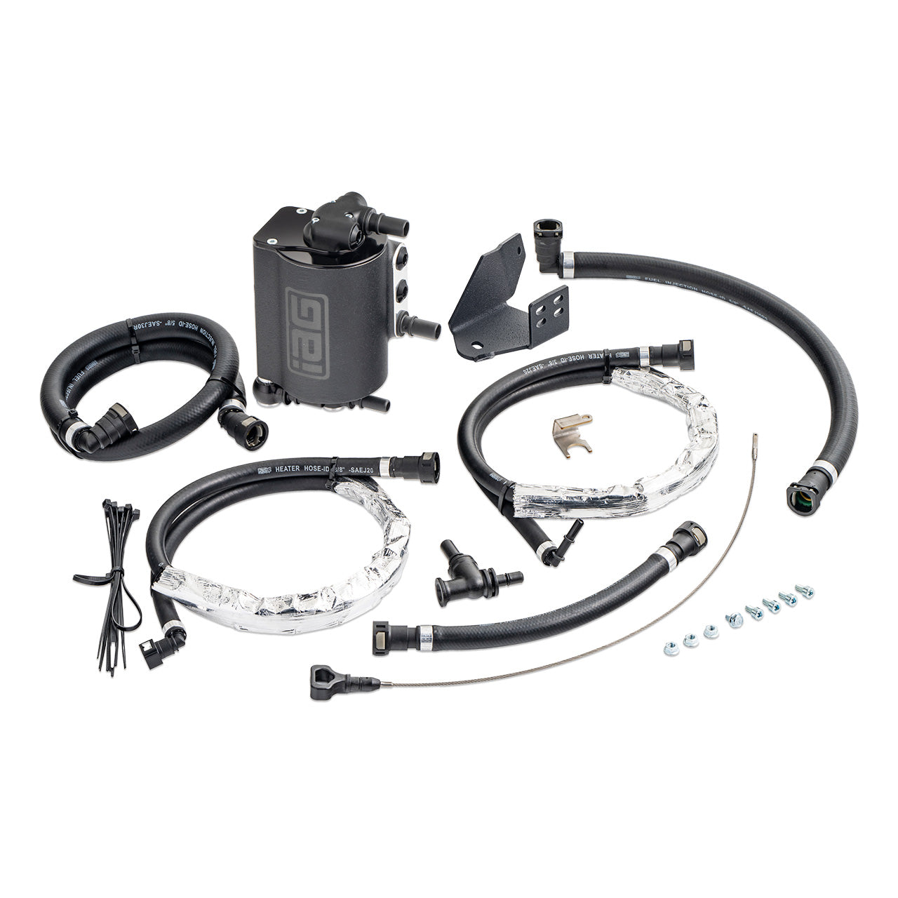 IAG Air Oil Separator AOS For 2021 + 2.7L Ford Bronco Black