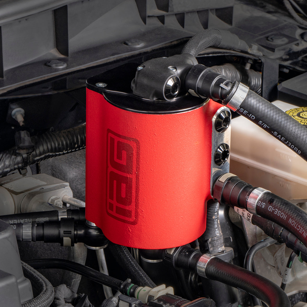 IAG Air Oil Separator AOS For 2021 + 2.7L Ford Bronco Black