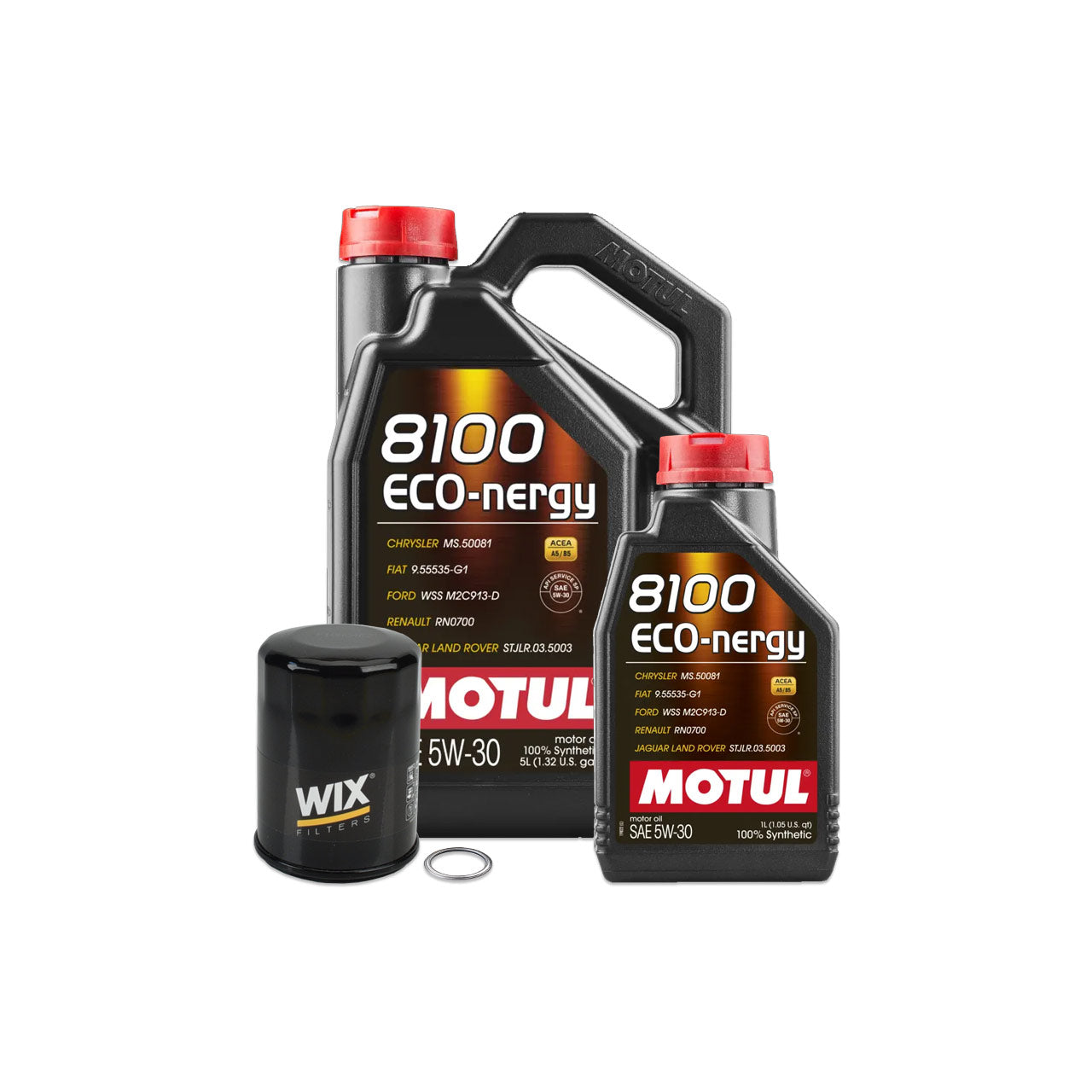 IAG MOTUL 6L 5W30 ECO-NERGY (OEM Engine) Oil Change Package Fits 02-14 WRX 04-21 STI 05-09 LGT 04-13 FXT