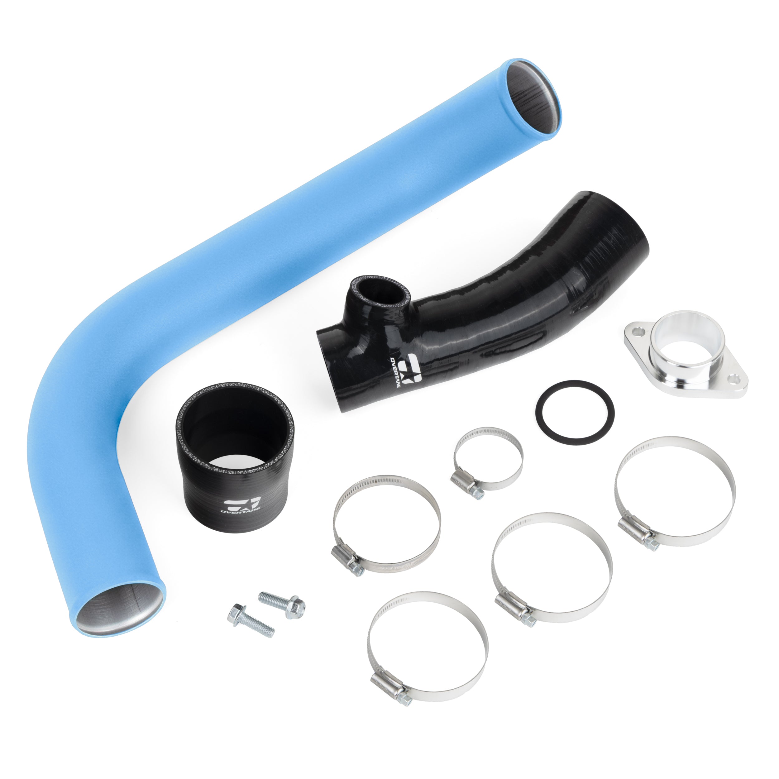 Overtake charge pipe kit for 2015-2021 Subaru WRX in Overtake Blue powder coat