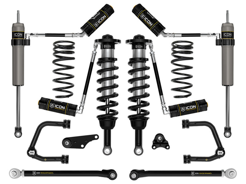 ICON 2024+ Toyota Tacoma 1.25in-3in Stage 7 Suspension System Tubular w/ Triple Rate Spring