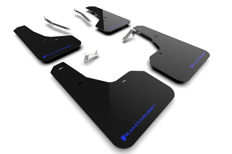 Rally Armor 22-24 Subaru Forester & Wilderness Black UR Mud Flap w/Blue Logo