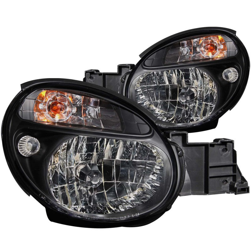 ANZO 2002 2003 Subaru Impreza Crystal Headlights Black