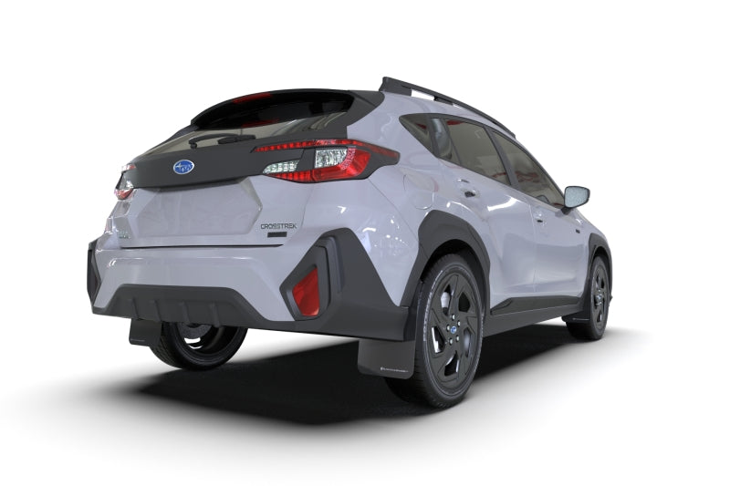 Rally Armor 24-25 Subaru Crosstrek Black UR Mud Flap White Logo