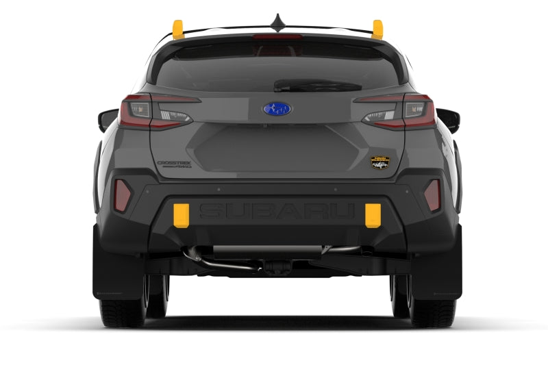 Rally Armor 24-25 Subaru Crosstrek (Wilderness Only) Black UR Mud Flap W/Grey Logo-No Drilling Req