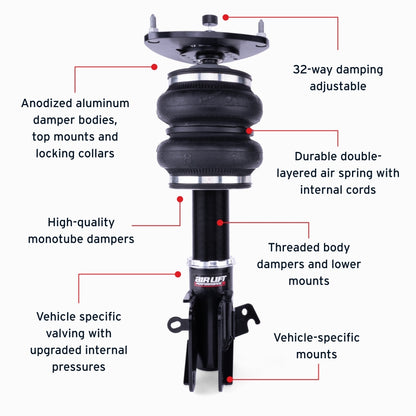 Air Lift Performance 15-21 Subaru WRX (VA) / 15-21 Subaru WRX STI (VA) Front Air Suspension Kit