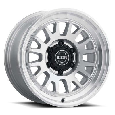ICON Anza 17x8.5 / 6x5.5 / 25mm / 5.75in BS Silver Machined Wheel
