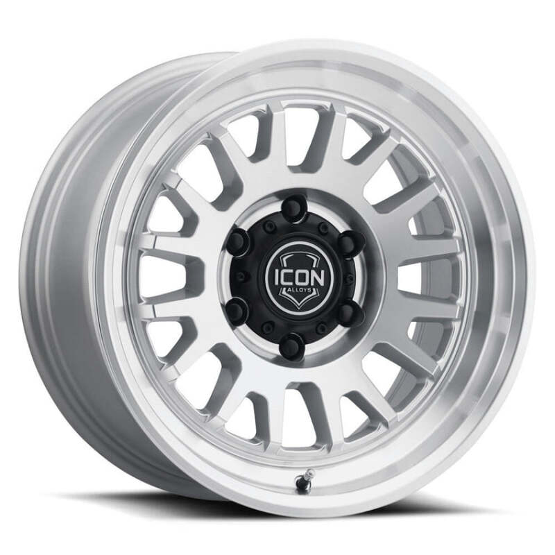 ICON Anza 17x8.5 / 6x5.5 / 25mm / 5.75in BS Silver Machined Wheel