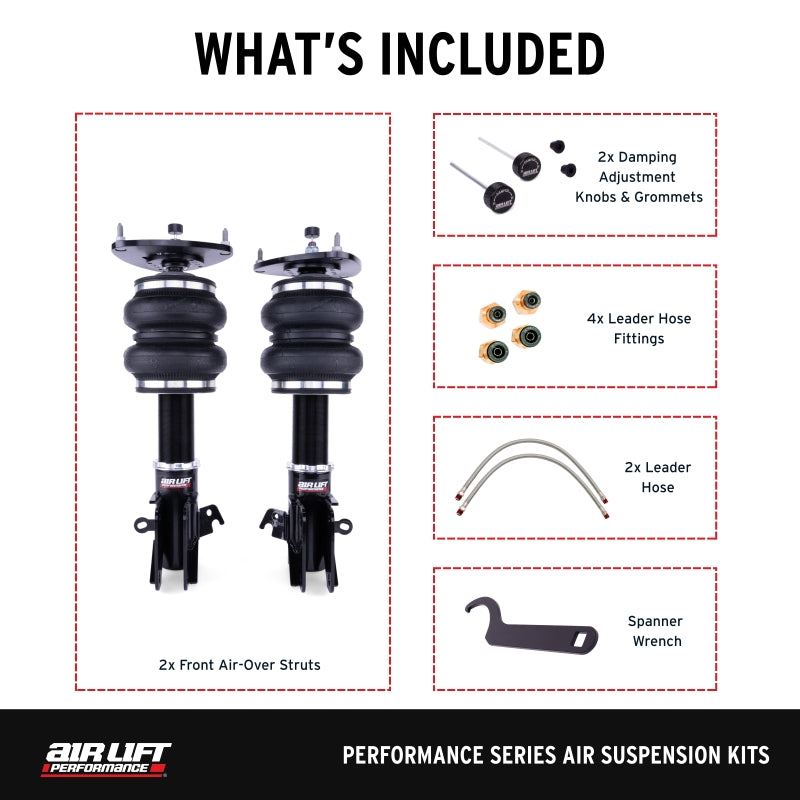 Air Lift Performance 15-21 Subaru WRX (VA) / 15-21 Subaru WRX STI (VA) Front Air Suspension Kit