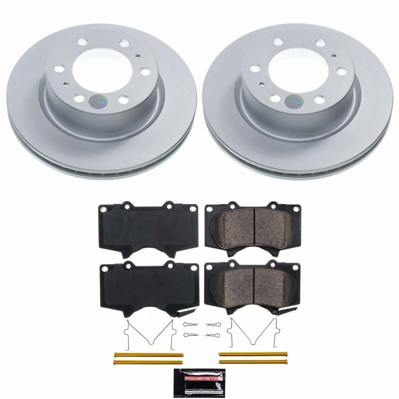 Power Stop 24-25 Toyota Tacoma Front Z17 Coated Brake Kit