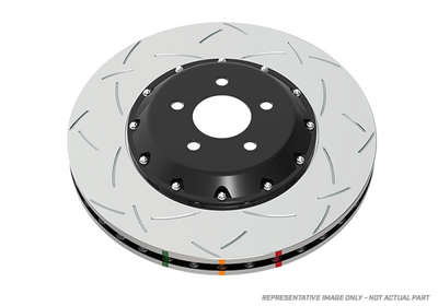 DBA 05-09 Subaru Legacy GT Front Slotted 5000 Series 2 Pcs Rotor w/ Black Hat w/ 10 Stud Pattern