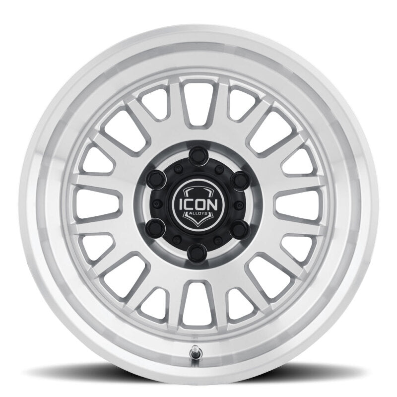 ICON Anza 17x8.5 / 6x5.5 / 0mm / 4.75in BS Silver Machined Wheel