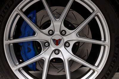 DBA 02-10 WRX / 13+ FR-S / 13+ BRZ Premium Front Drilled & Slotted 5000 Series Rotor w/ Gold Hat