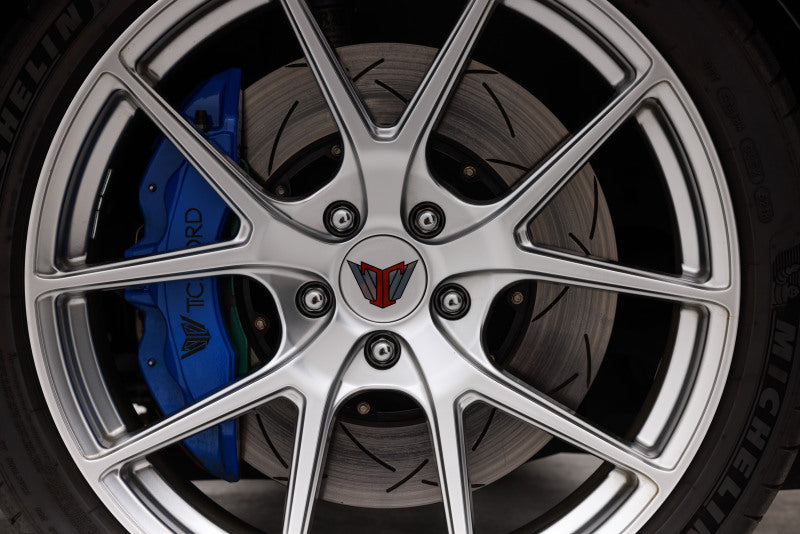 DBA 03-06 Subaru Legacy GT Wagon Front Drilled & Slotted 5000 Series 2 Piece Rotor w/ Black Hat