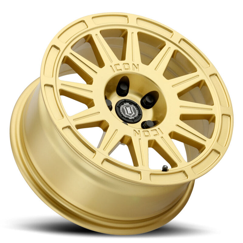 ICON Ricochet 17x8 / 5x100 / 38 mm / 6in BS Gloss Gold Wheel