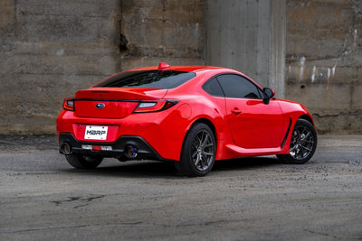 MBRP 2022 Subaru BRZ 2.4L/Toyota GR86 2.4L 2.5in Dual Split Rear Exit w/5in OD CF Tips - T304