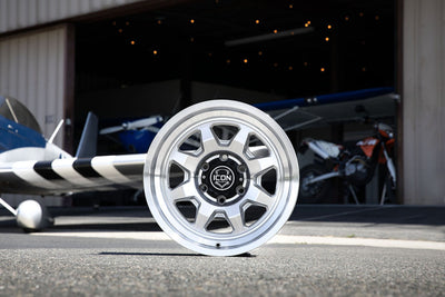 ICON Nuevo 17x8.5 / 6x5.5 / 25mm / 5.75in BS Silver Machined Wheel