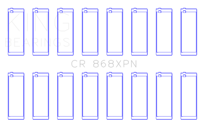 King Bearings Rod Bearing Set Ford 4.6L/5.4L SOHC CR 868XPN King Bearings Rod Bearing Set Ford 4.6L/5.4L SOHC CR 868XPN