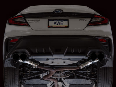 AWE Tuning 22-25 Subaru VB WRX Track Edition Axle-Back Exhaust - Diamond Black Tips