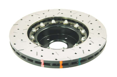 DBA 02-10 WRX / 13+ FR-S / 13+ BRZ Premium Front Drilled & Slotted 5000 Series Rotor w/ Black Hat
