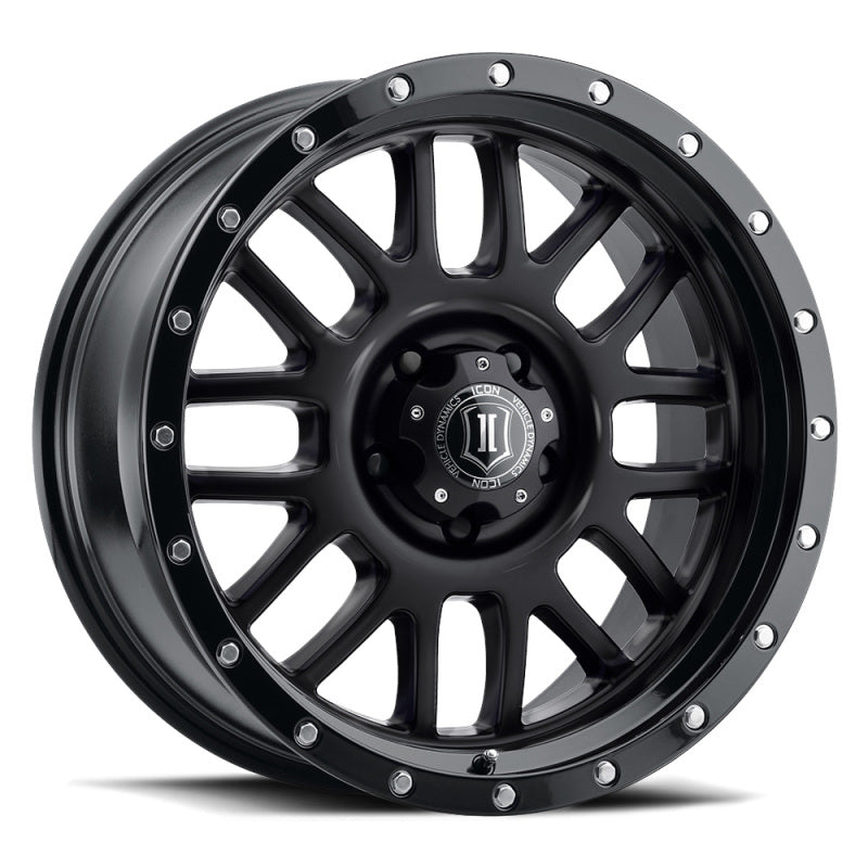 ICON Alpha 20x9 / 6x5.5 / 16mm / 5.625in BS Gloss Black Wheel