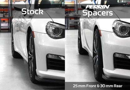 PERRIN 02-14 Subaru WRX / 2004 STI / 13-25 BRZ & Toyota GR86 30mm Wheel Spacers 5x100 56mm CB - Pair