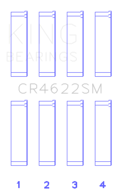 King Engine Bearings Subaru Fb20 (Size +0.25mm) Connecting Rod Bearing Set