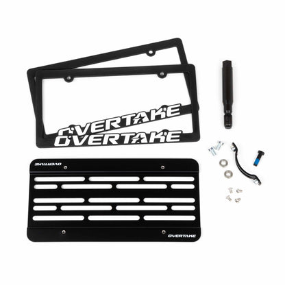 Overtake MaxxAdjust License Plate Relocation Kit - Subaru 15-17 WRX / STi, 12-16 Impreza / Crosstrek