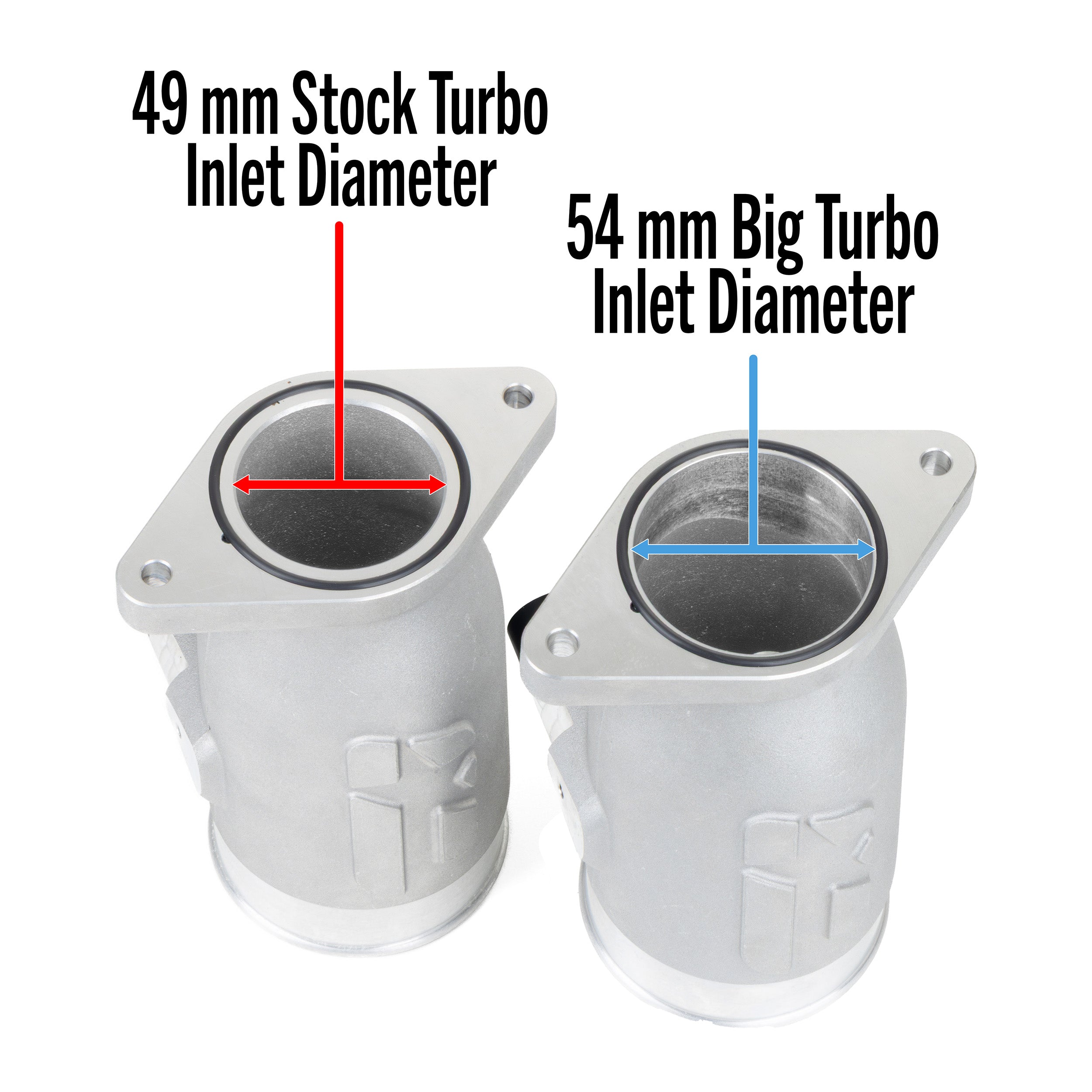 OVERTAKE Aluminum BIG TURBO Inlet - Subaru 2015-2021 WRX, 2014-2018 Forester XT