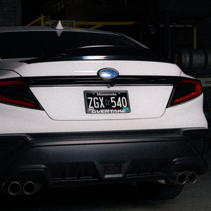 Overtake License Plate Frames - Plastic