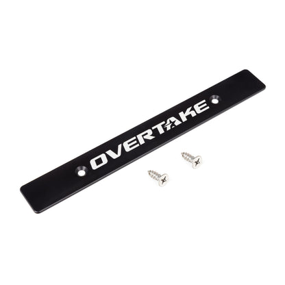 Overtake Front License Plate Delete - Universal