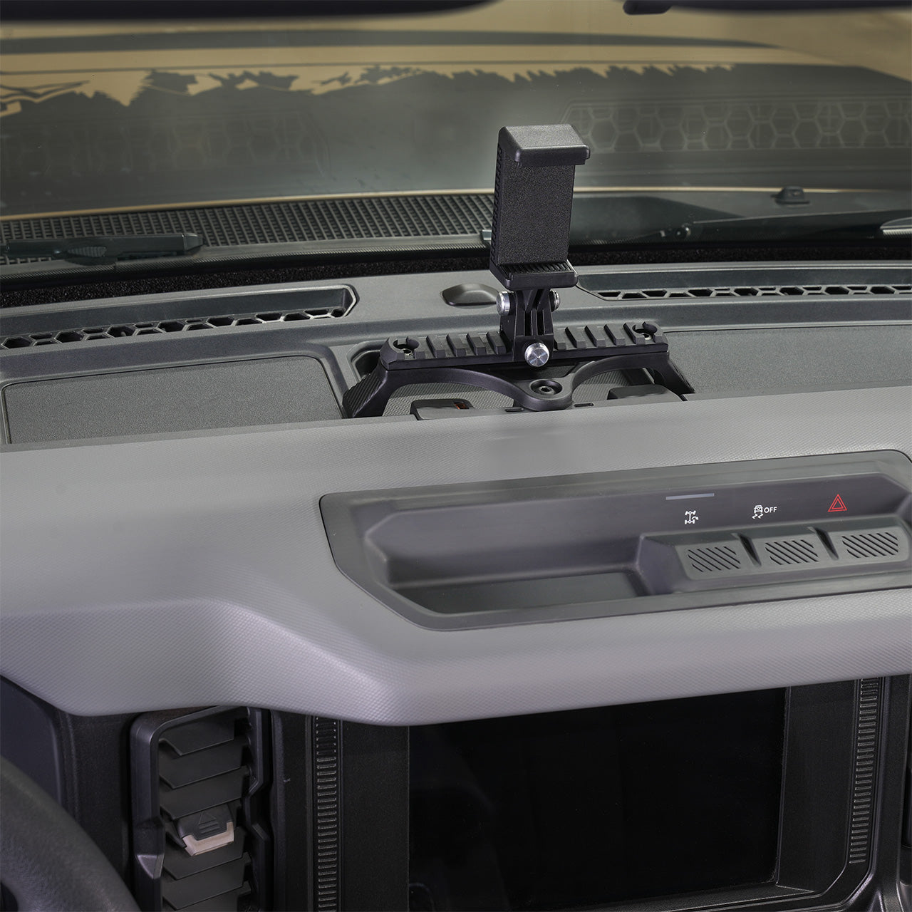 IAG I-Line Picatinny Rail With Phone Mount For 2021+ Ford Bronco