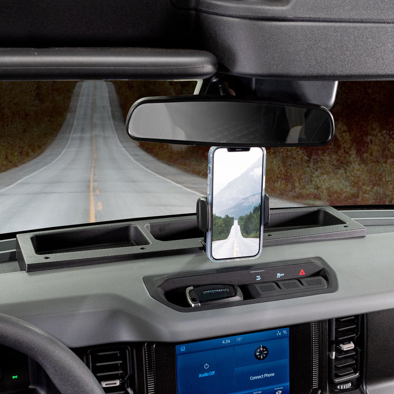 IAG I-Line Dash Organizer With Phone Holder For 2021+ Ford Bronco