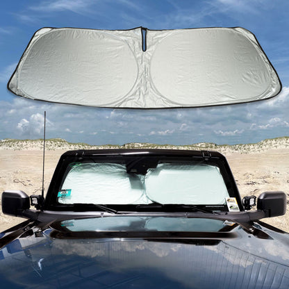 IAG I-Line Windshield Reflective Sunshade Foldable Double Circle For 2021+ Ford Bronco