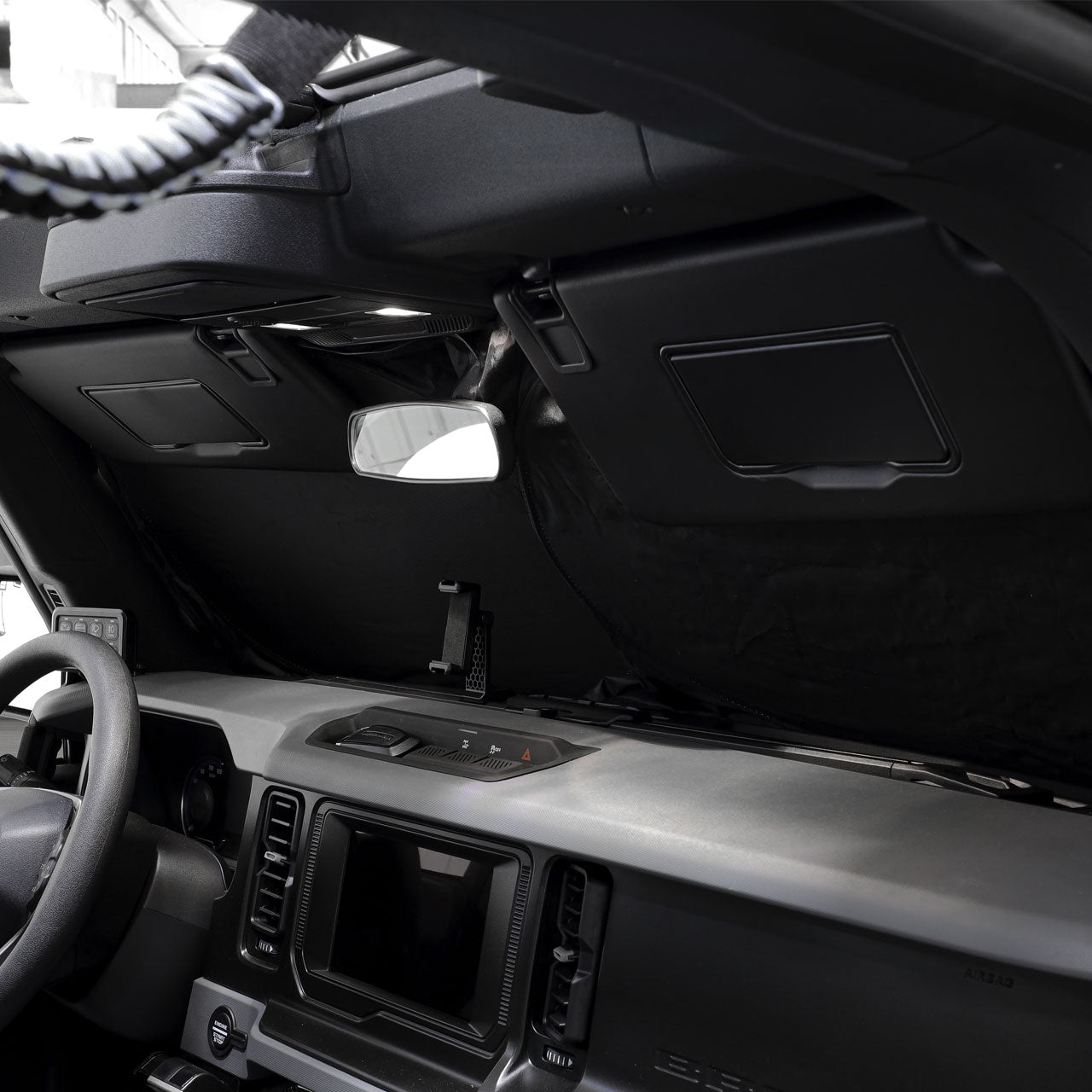 IAG I-Line Windshield Reflective Sunshade Foldable Double Circle For 2021+ Ford Bronco